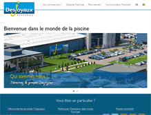 Tablet Screenshot of desjoyaux.com